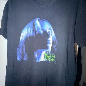 Billie Eilish Black Graphic T-Shirt XL